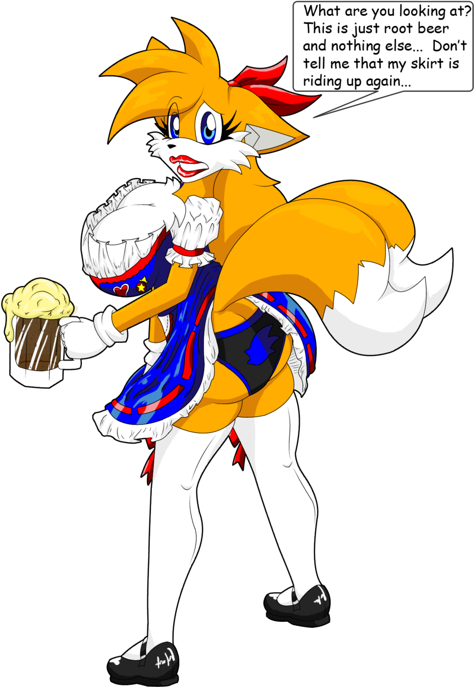 Tails German Bar Waitress By Luckybucket Tails German Deviantart