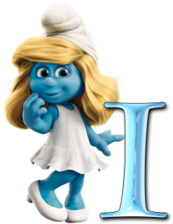 A Z Smurfette Smurfs Free Alphabet Png Graphics Smurfs Papa