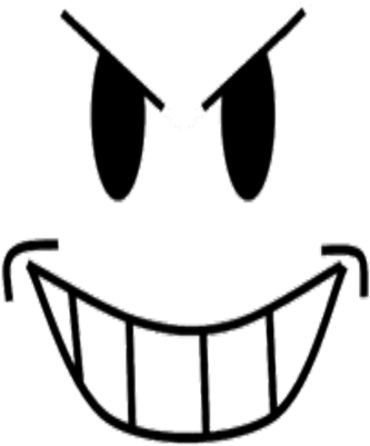 420 X 420 6 Evil Face Roblox Decal Full Size PNG Clipart Images