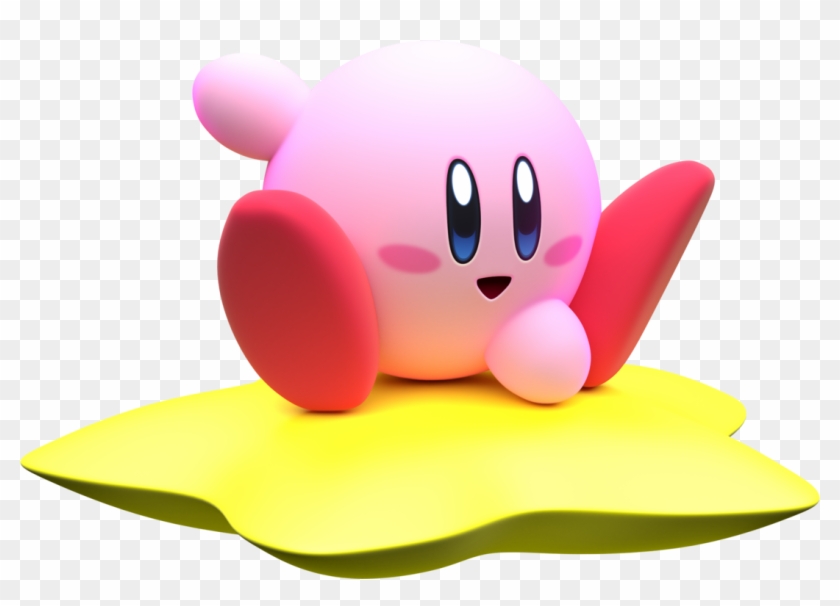 Kirby Riding On A Warp Star Kirby Air Ride Kirby Full Size Png