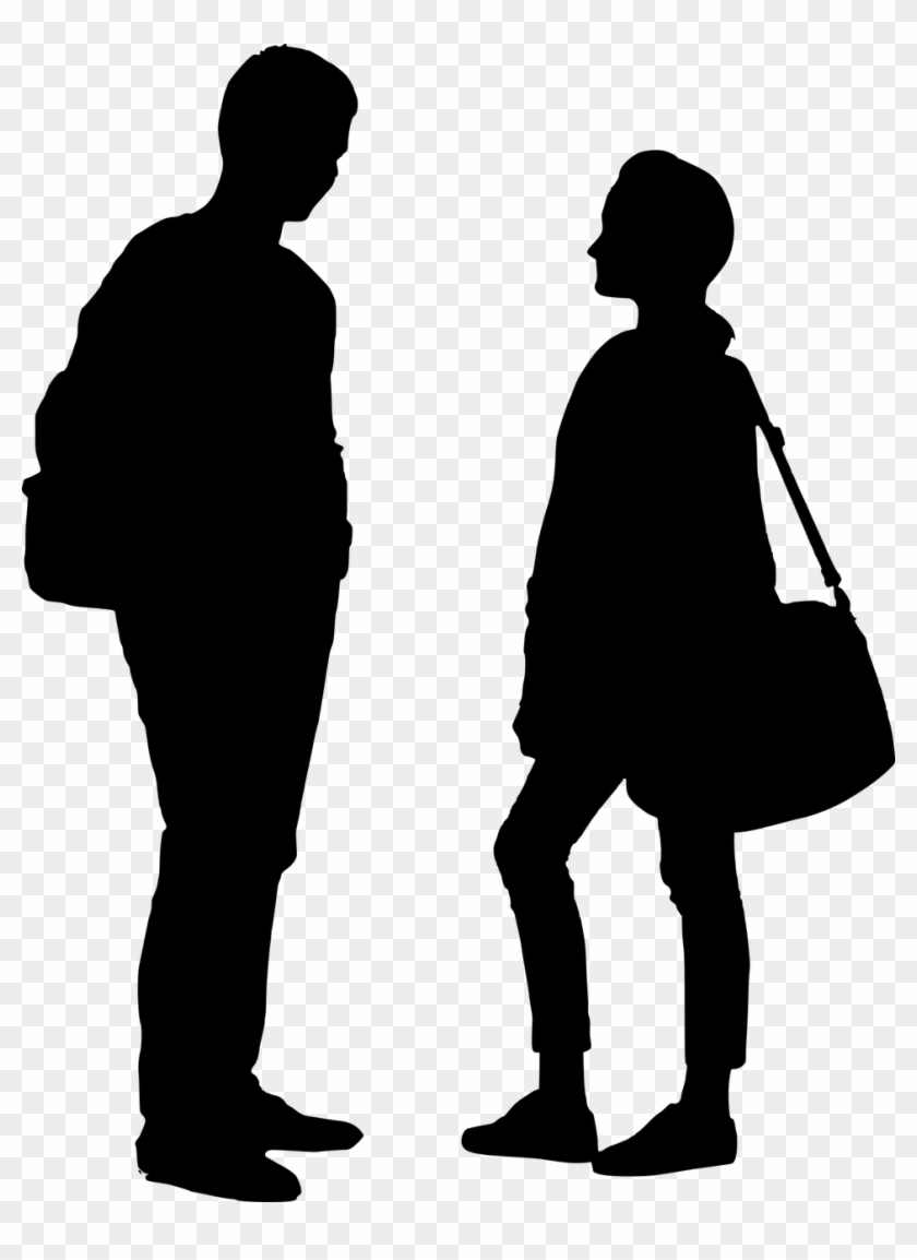 Two Famous People I Know Steemit People Talking Silhouette Png Full