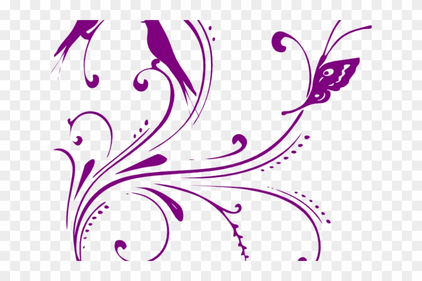 Pentagon Clipart Purple Flourish Clipart Black And White Full Size