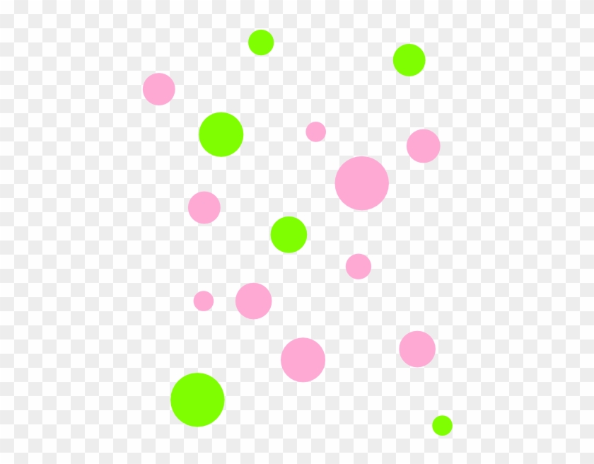 Pink And Green Polka Dots Clip Art Pink And Green Dots Full Size