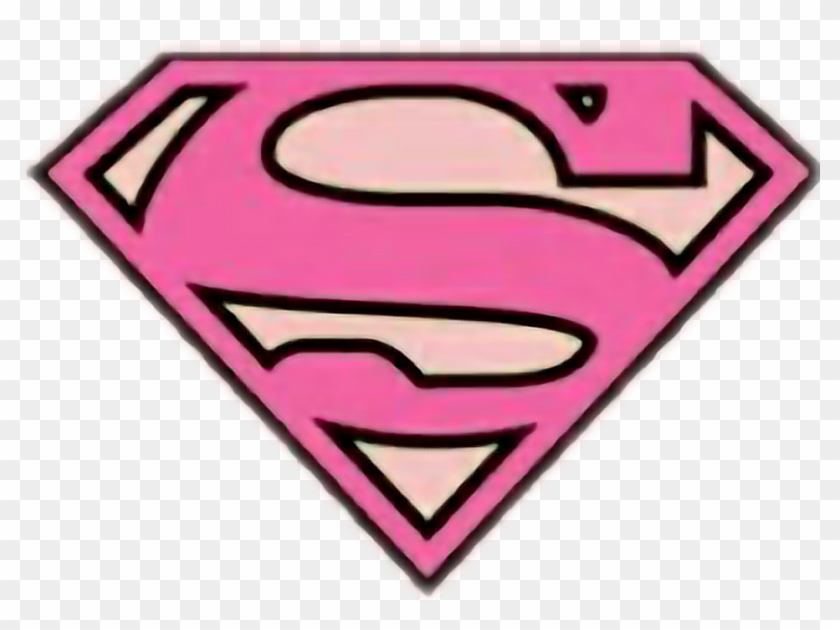 Superwoman Sticker Supergirl Logo Pink Free Transparent Png Clipart