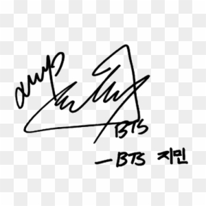 Park Jimin Signature Bts Signature Png Free Transparent PNG Clipart