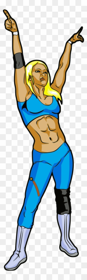 Free Female Professional Wrestler Girl Wrestler Clip Art Free