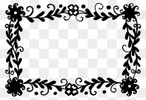 Free Rectangle Flower Frame Png Flower Frame Vector Png Black