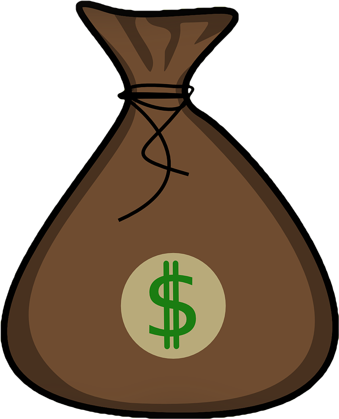 Clipart Info - Money Bag No Background - Full Size PNG Clipart Images ...