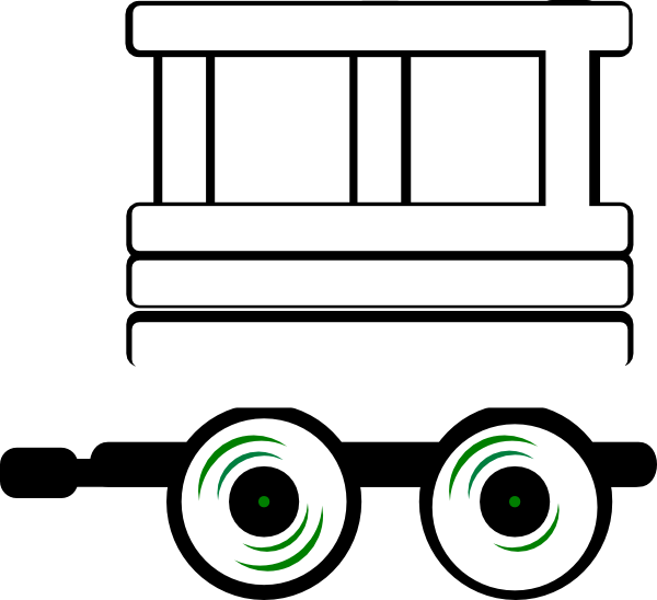 Train Caboose Clipart Black And White Cliparts Others - Train Carriage Clip Art (600x548)