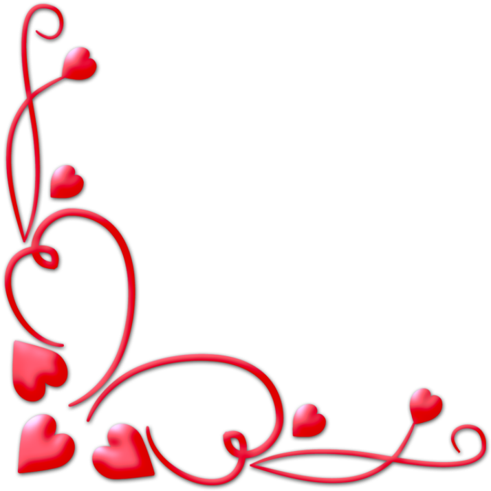 Valentines Day Border Png Download Image - Valentine Corner Png - Full ...