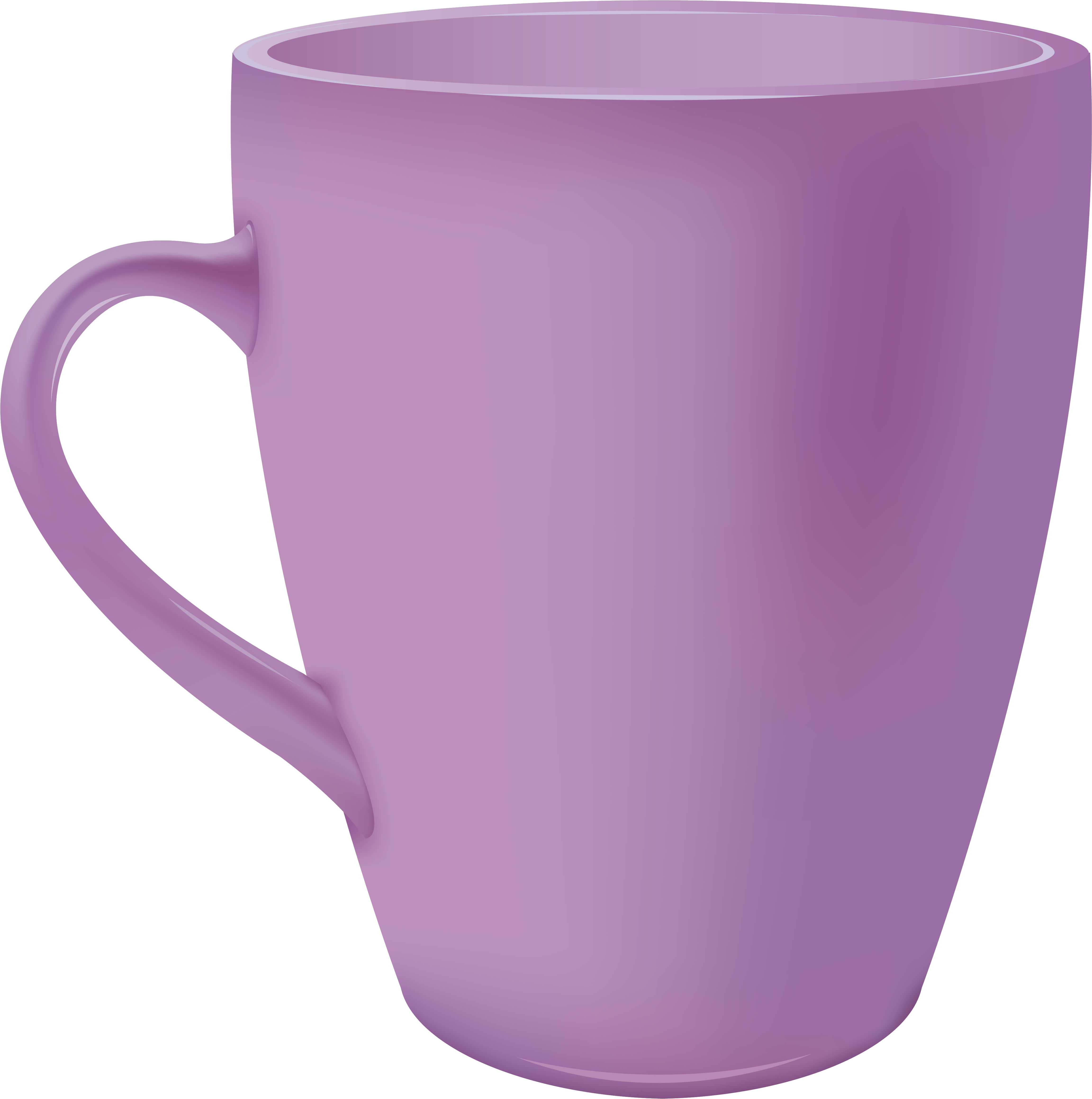 Mug Clipart Purple - Cup Clipart Png (4897x4895)