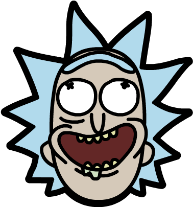 Rick And Morty - Rick And Morty Rick Head - (408x408) Png Clipart Download