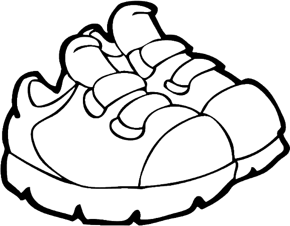 Free Coloring Pages Of Shoe - Kids Shoes Coloring Pages - Full Size Png 