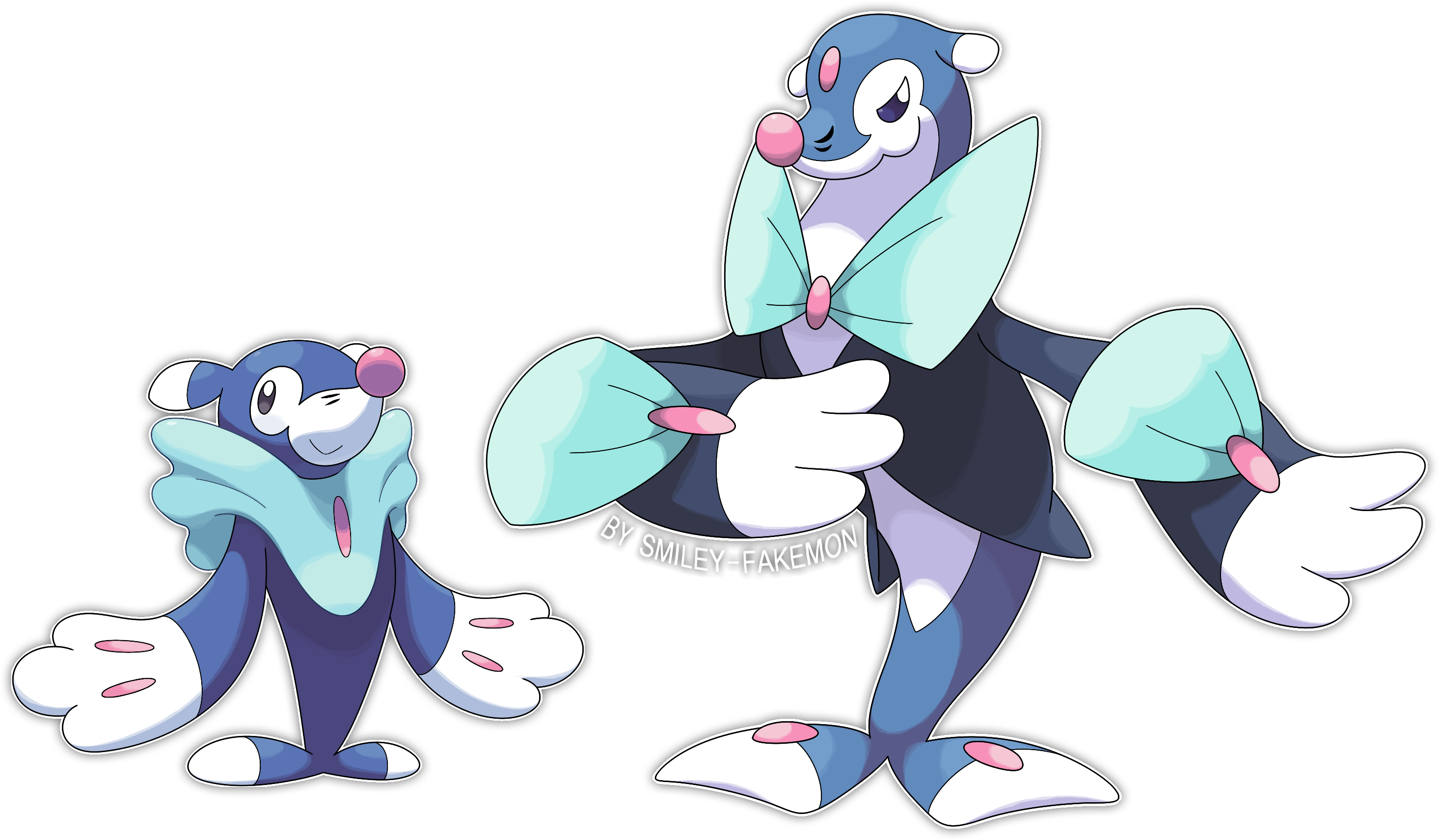 Popplio Evolutions By Smiley-fakemon - Popplio Final Evolution Male.