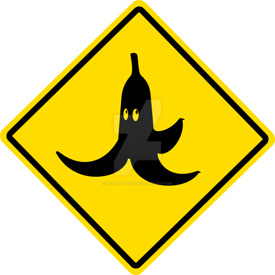 Наклейка информация. Знак 900 на 900. Banana sign.