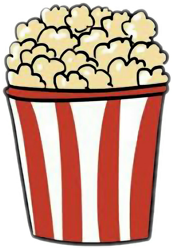 Popcorn Sticker - Palomitas Dibujo - Full Size Png Clipart Images Download