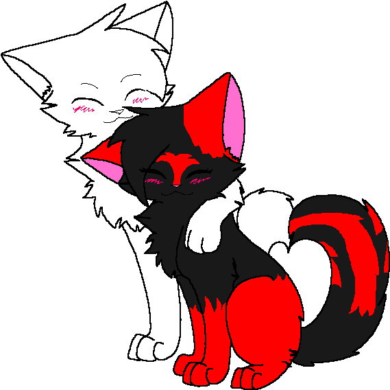 Warrior Cat Couple Coab By Creepergirl200 On Clipart - Warrior Cats ...