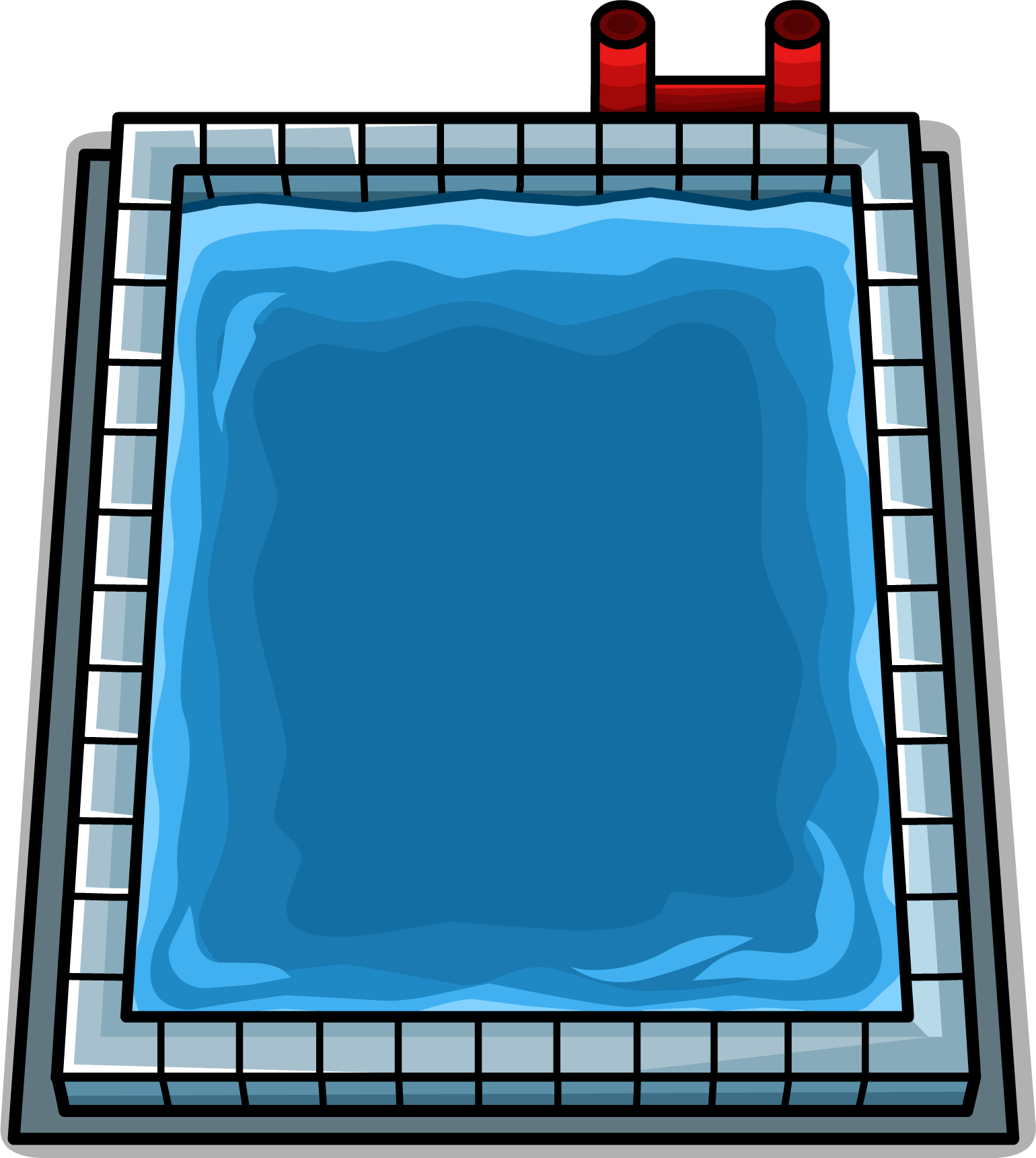 Related Swimming Pool Clipart Png - Rectangular Swimming Pool Clipart (1540x1722)