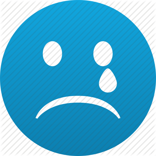 Sad Smiley Face Sad Face Emoticon Blue Full Size Png Clipart Images Download 6993