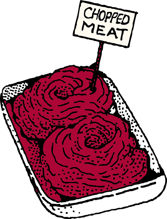 Steak Meat Cliparts 4, Buy Clip Art - Ground Beef Clipart (550x720)