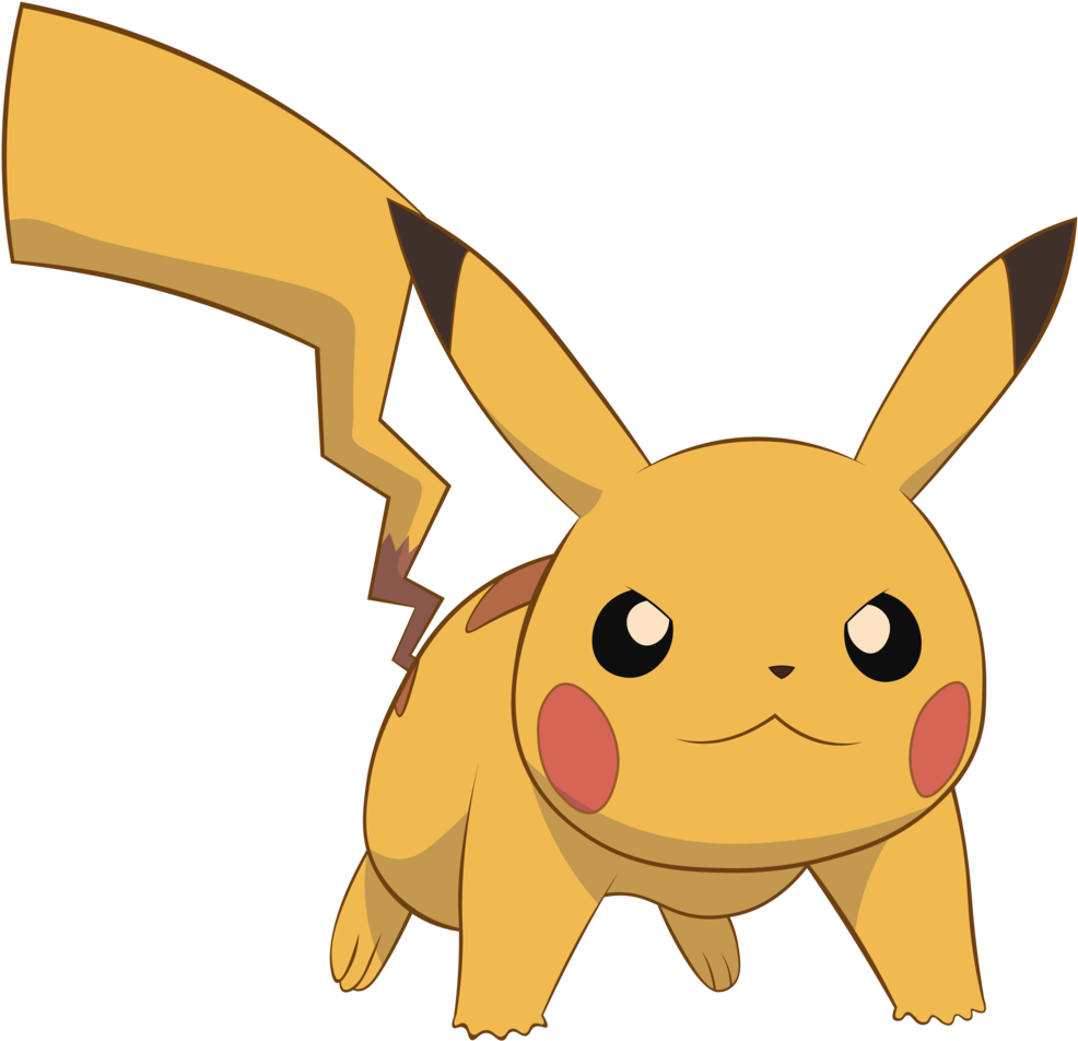 Pin Pikachu Clip Art - Cartoon - (1024x980) Png Clipart Download