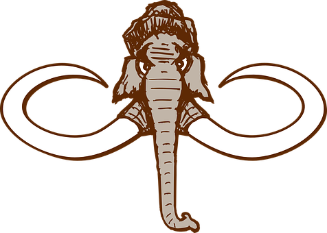 Mammoth, Animal, Grimly, Tusk, Trunk - Mammoth Clip Art - Full Size PNG ...