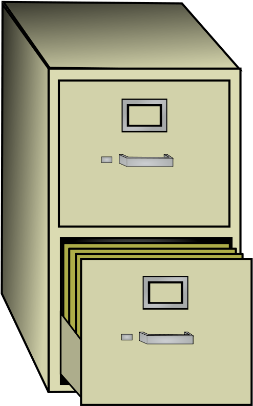 Table And Chairs Clipart - Filing Cabinet Clipart - (571x900) Png ...