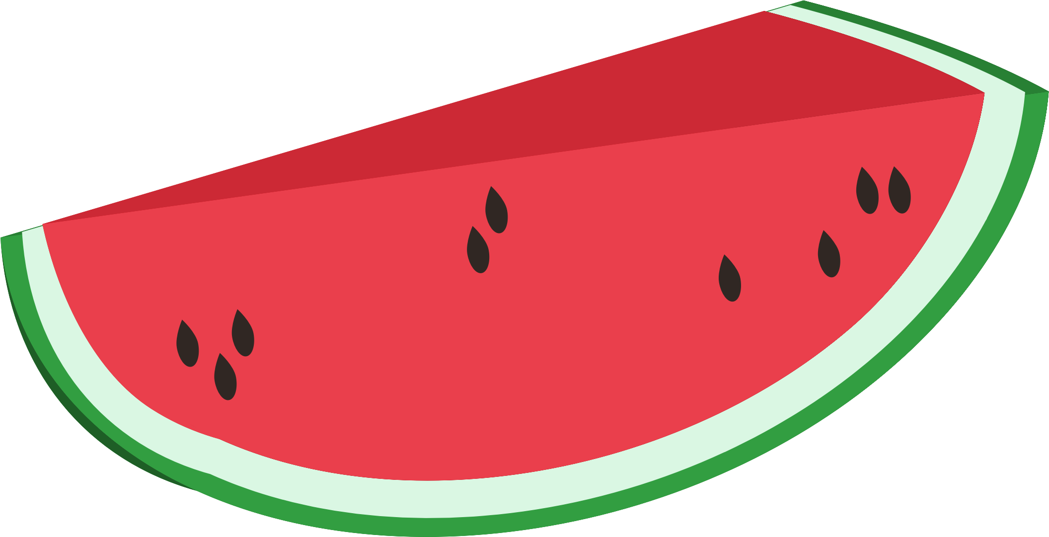 Png - Watermelon Png (2112x1081)