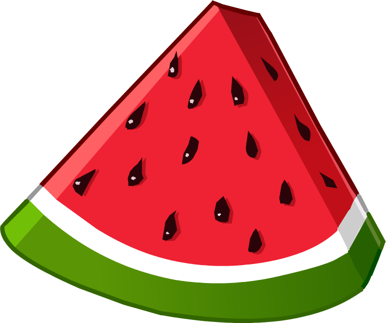 Watermelon Puffle Food - Watermeloen Tekening (754x630)