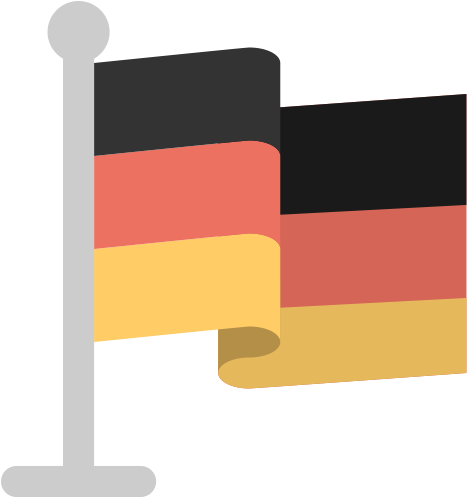 512 X 512 - Bandera Alemania Icono Png - (512x496) Png Clipart Download