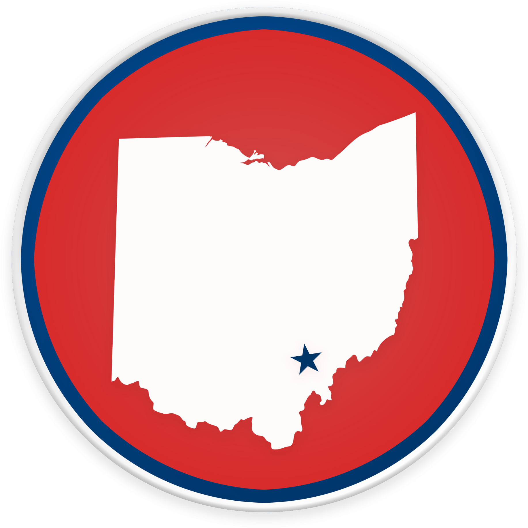 Vector Map Ohio - (1920x1920) Png Clipart Download