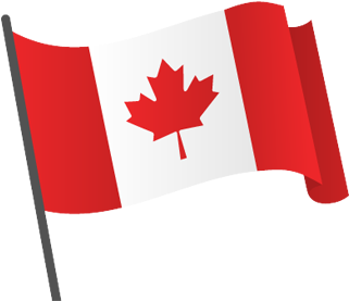 Canada Coverage - Canada Flag - (390x336) Png Clipart Download