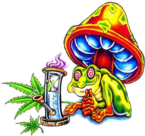 Cool Stoner Frog By Metalocalypse4 Cool Stoner 512x512 Png Clipart Download