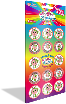 Georgia Peach Scented Sticker Pack Series 3 - Whiffer Sniffers Georgia S3 Sticker Pack (480x360)