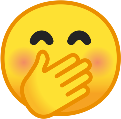 Google - Emoji Hand In Mouth - (512x512) Png Clipart Download