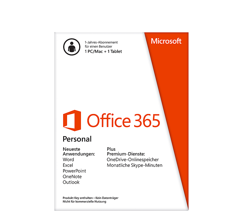 Microsoft Office 365 Personal 1yr Subscription - Box Office 365 1 User ...