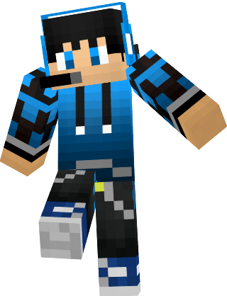 Minecraft Skins, Clip Art, Illustrations - Minecraft Blue Red Boy Skin ...