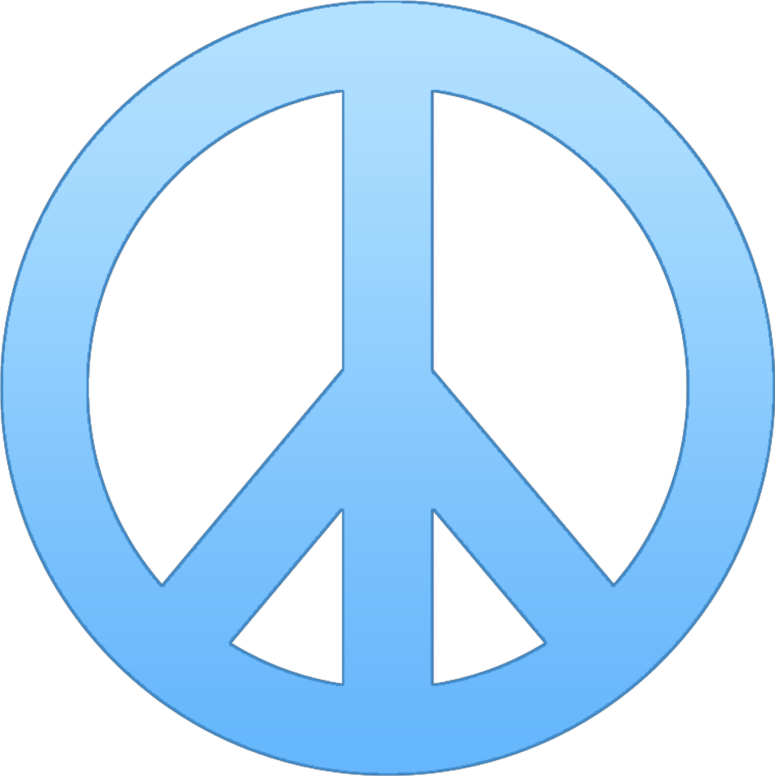 Peace Sign Template - Peace Symbol Transparent Background - Full Size ...