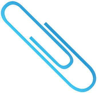 Paperclip-blue - Colorful Paper Clips Png - (540x525) Png Clipart Download