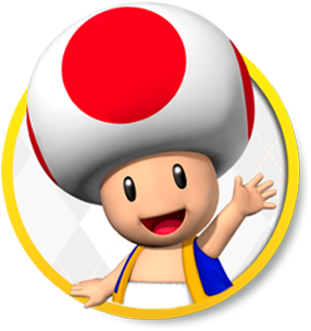 Mushroom Character Mario Kart - (561x310) Png Clipart Download