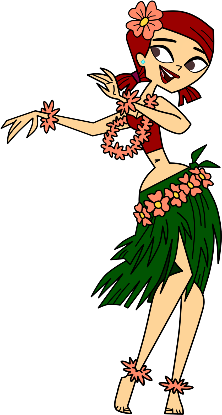 Tdri Hula Zoey By 100latino - Total Drama Zoey Png - (1024x1700) Png ...