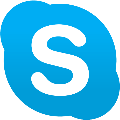 Skype Png Pic Png Image - Logo White S Blue Background - (670x503) Png ...