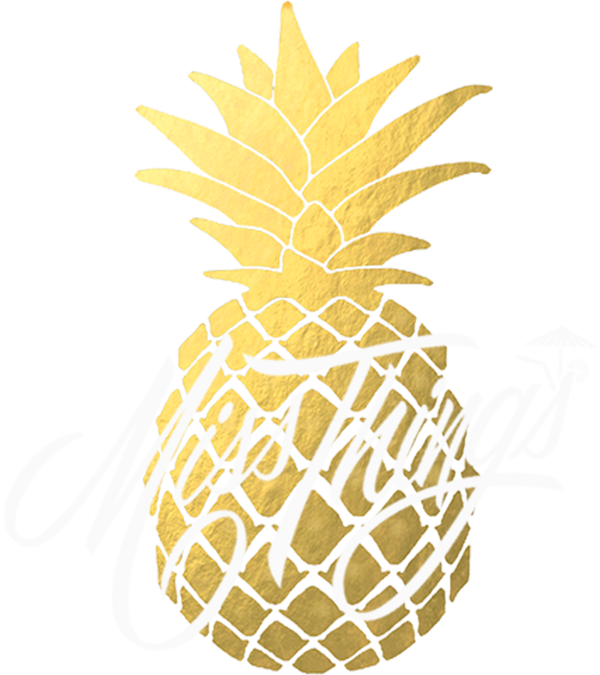 Miss Thing's - Pineapple Quote Black And White (1000x1000)
