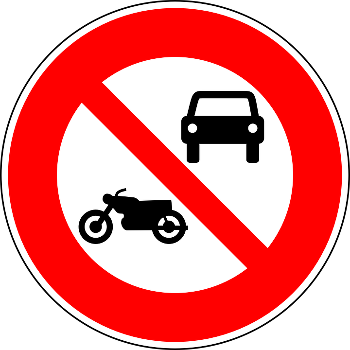No Motor Vehicles, No Motorcycles, Traffic Sign, Sign - Imagenes De Señales Reguladoras (720x720)