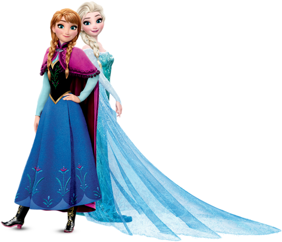 Anna And Elsa Frozen Transparent Png Image - Elsa And Anna Png ...
