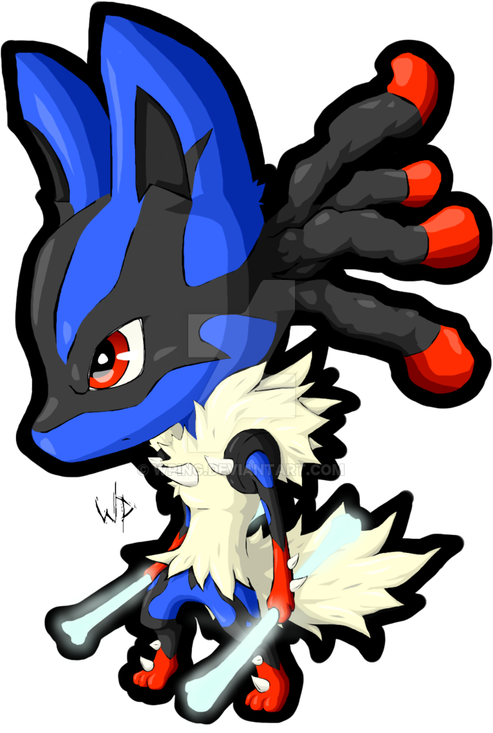 Mini Lucario Mega By Wping D8vznrd Pokemon Mega Lucario Chibi 800x1133 Png Clipart Download