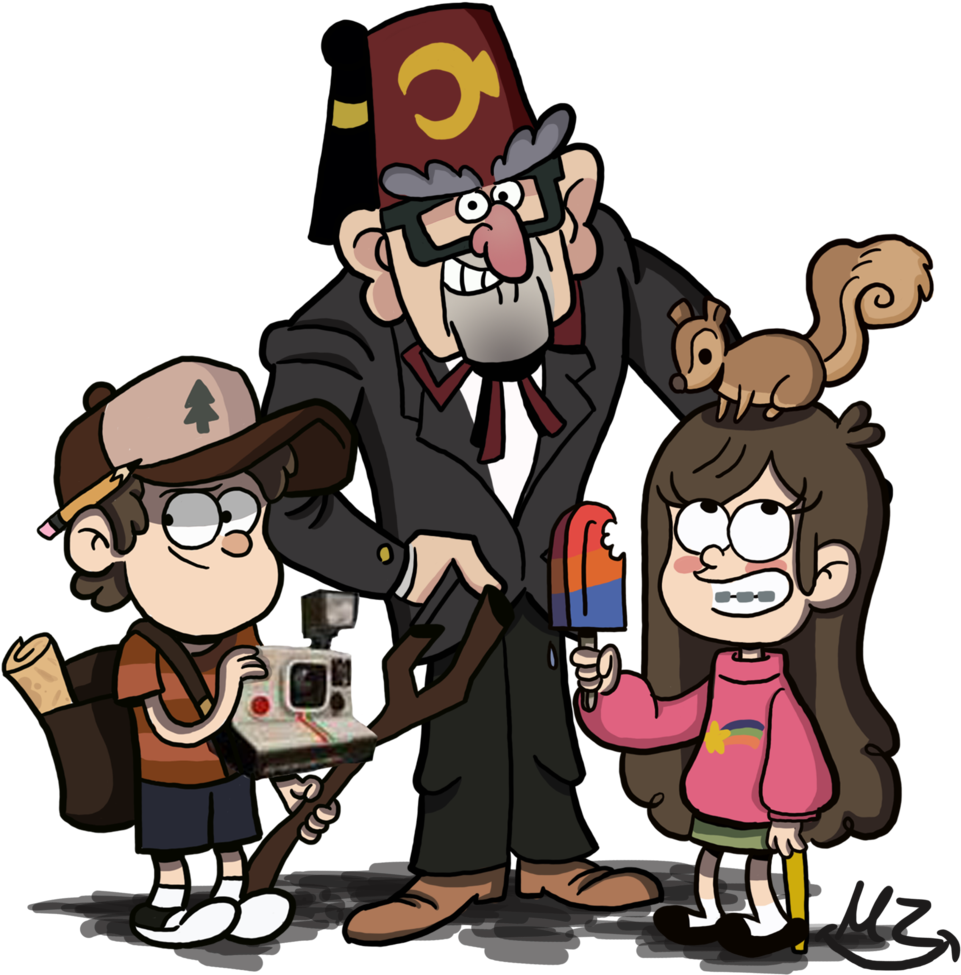 Old School Gravity Falls By 822peppermintpatty66 Old - Cartoon (1024x1409)