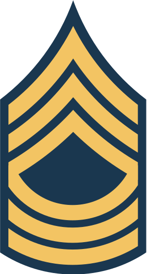 Army Master Sergeant Rank - (300x559) Png Clipart Download