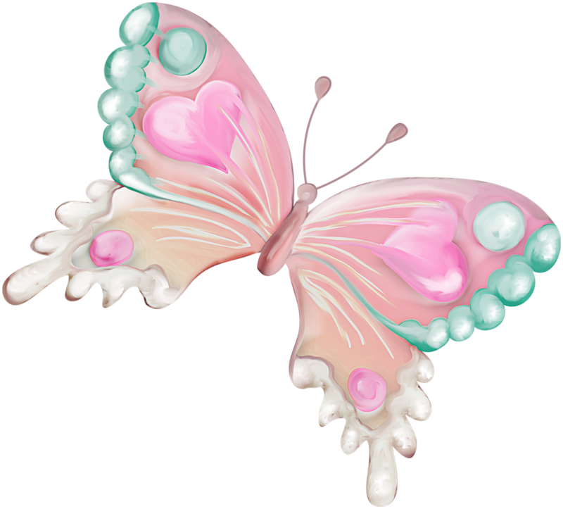 Butterfly Watercolor Painting Clip Art - Pastel Butterfly ...