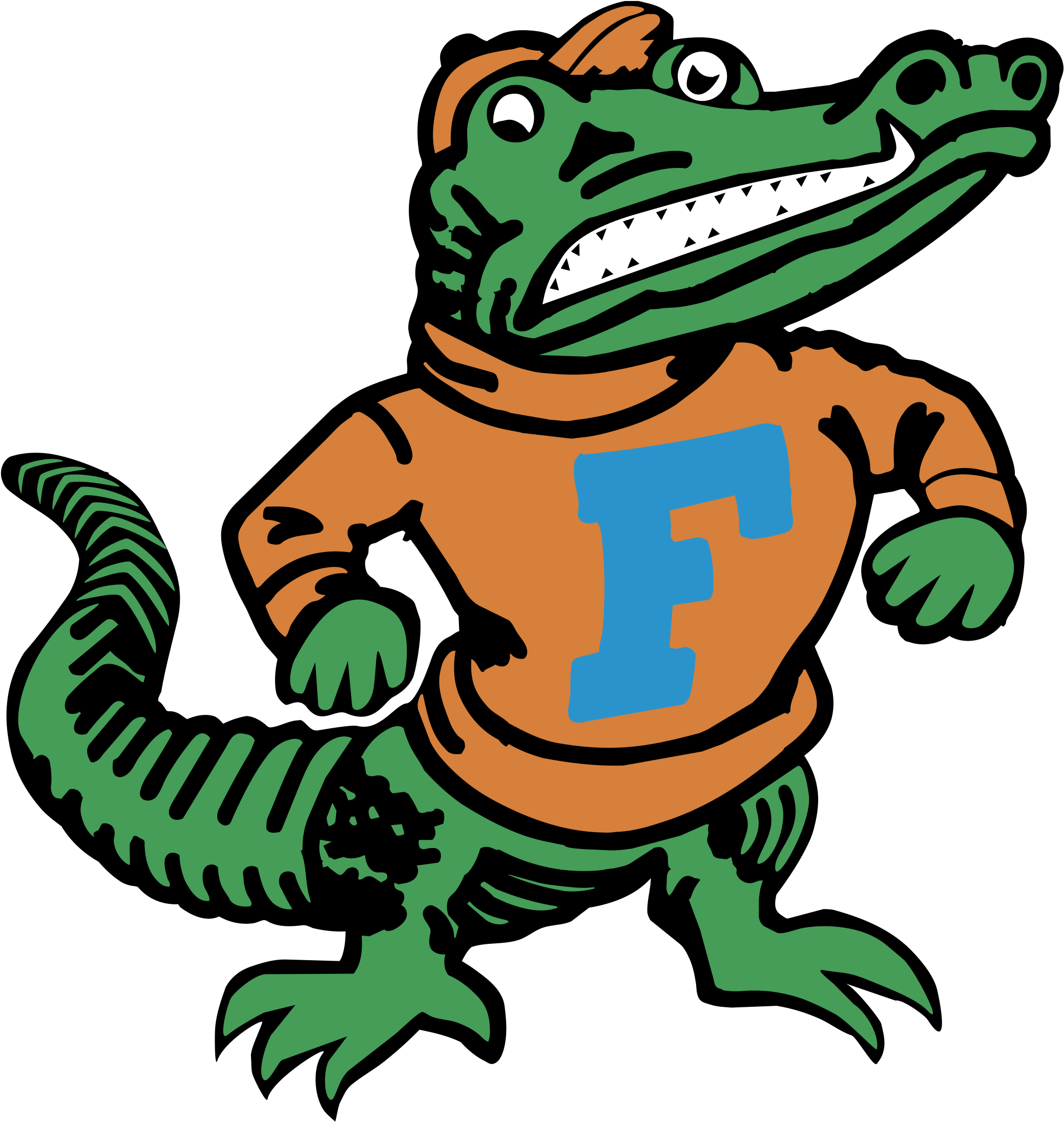 Florida Gators Logo Black And White - Florida Gators Old Logo - Full ...